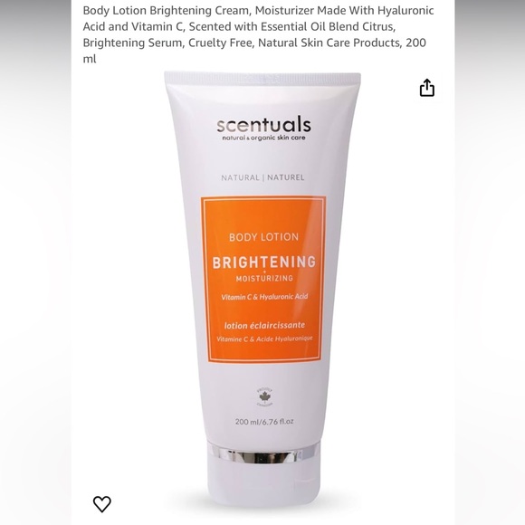 Skincare New Scentuals Brightening Body Scrub W Vitamin C Hyaluronic